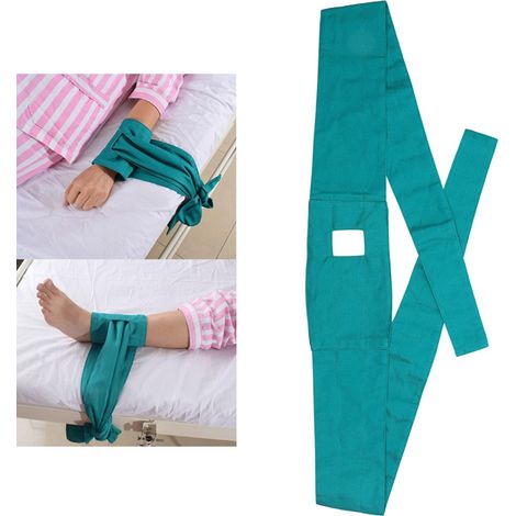 Sangle de Sécurité pour Personnes Âgées en Coton - Attache de Poignet Médicale et Confortable