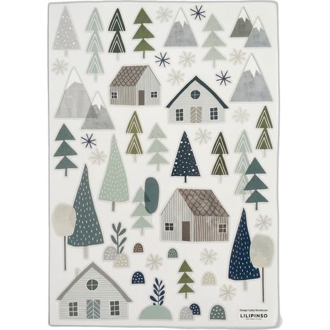 LILIPINSO Wandsticker Set 'Winterwald' A3 - Design von Cathy Nordstrom (1/2)