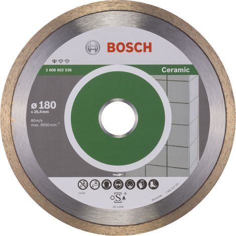 Bosch - Meule de tronçonnage diamantée pour carrelage de sol et mural 180x25,4 mm 2608602536 (1/4)