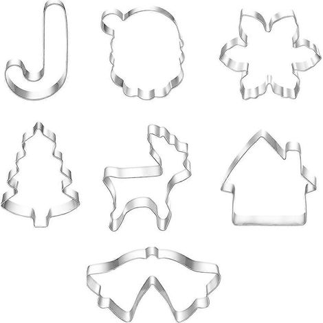 Lot de 7 emporte-pièces pour biscuits, décoration de gâteaux, ustensiles de pâtisserie pour enfants (1/5)