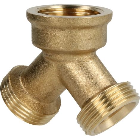 Raccord en Y FF/FM/FM 3/4'' laiton brut