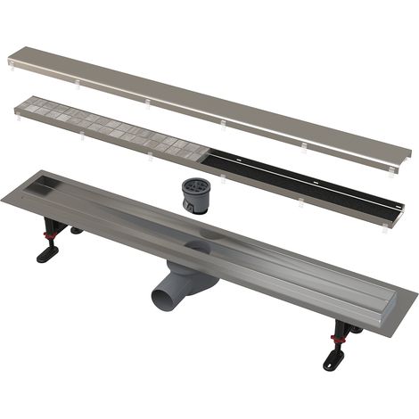 AlcaDrain APZ13 DOUBLE Duschrinne mit doppelseitigem Rost 750