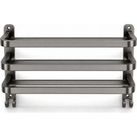 Wall-Mounted Towel Rail Without Drilling Bathroom Grey 40 cm (1/5)