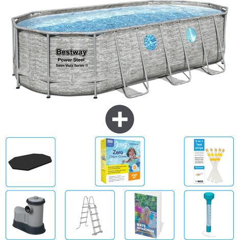 Bestway Power Steel Oval - 549x274x122 cm - 8-teilig S532