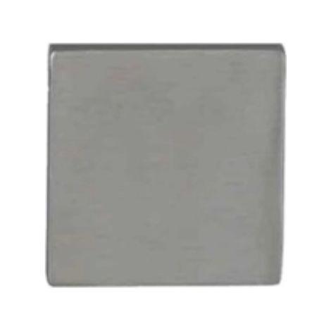 Rosace Carrée Soho Nickelé Borgne Design Carré Moderne, Finition Nickelé - Eurowale