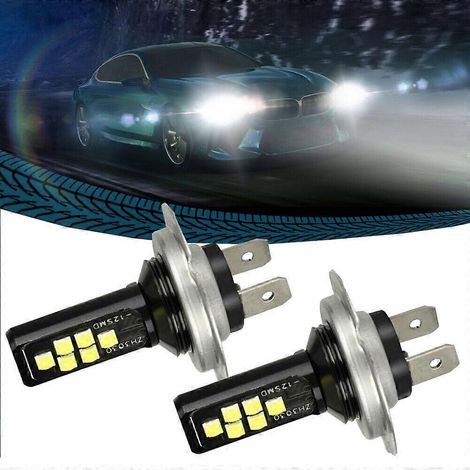 Ampoule LED H7 pour phares, feux de route et de croisement, 240 W, 6000 K, kit d'accessoires