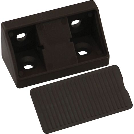 Schrankverbinder Universal, 21 x 21 x 44 mm, Kunststoff dunkelbraun (1/3)