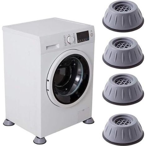 Lot de 4 Tampons Antivibrations pour Lave-Linge, Patins Antidérapants et Silencieux (1/5)