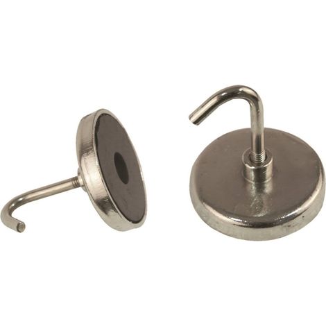 Lot de 20 crochets magnétiques pour panneaux fonds perforés, servante d'atelier - EG 8008 - CLAS Equipements (1/4)