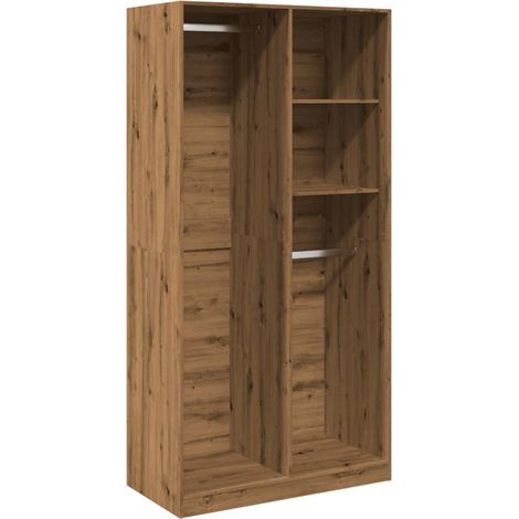 Maison Exclusive - Armadio Rovere Artigianale 100x50x200 cm in Legno Multistrato