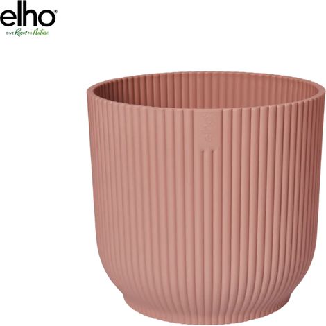 Cache-pot Rond Fold Rose - Design Minimaliste Nervuré - Ø 22 x H 20 cm - PANGIVO (1/5)