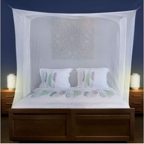 Moustiquaire pour lit simple à king size, décoration rectangulaire pour la maison et les voyages (1/5)