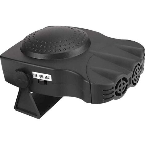 Autoheizung, 2-in-1-Schnellheizung mit Heiz- und Kühlfunktion, Antibeschlag, 12 V, 150 W, 3-fach Zigarettenanzünderadapter, schwarz