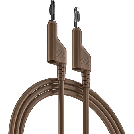 Cordons de test RS PRO, Marron, 10A, 1000V, long. 3m ( Prix pour 1 )