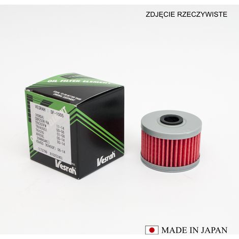 FILTRO DE ACEITE VESRAH HF112/HF113 (FABRICADO EN JAPÓN)