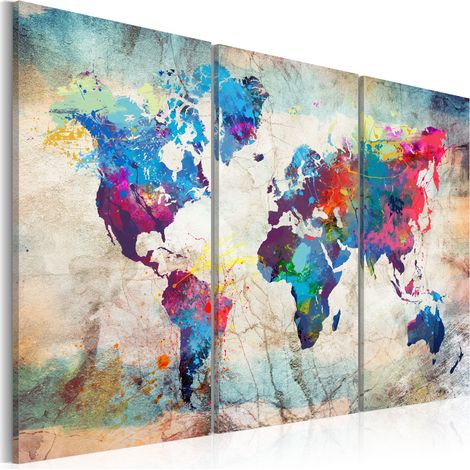 Quadro - World Maps: Modern Style - 120x80 (1/4)