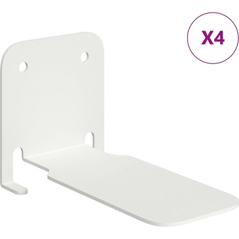 Maison Exclusive - Schwebendes Regal mit Regal 4 pcs Weiß 6 x 10,