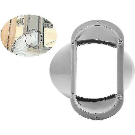 Adaptateur pour tuyau d'évacuation d'air pour climatisation, portable, universel, équipement de climatisation mobile, raccord carré simple 15 cm--AquaForge (1/5)