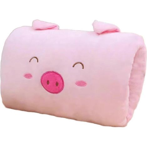 Coussin chauffe-mains en peluche mignon pour enfants, idéal pour l'hiver, parfait pour les petits bras et les voyages. Coussin de bureau indispensable pour une sieste. (1/5)