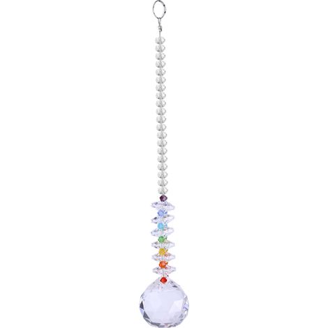 Prisme Suspendu En Verre Cristal - Décoration Fenêtre Réfraction Lumière - Ornament Suncatcher Pour Maison Bureau - 1 Pièce (1/3)