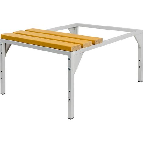 Base con banco in WPC per armadio OHS Mega-M J-60 L-60 cm P-80 cm H-43 cm avvitato N