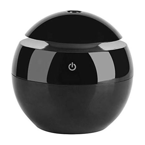 Diffuseur huiles essentielles 130ml – ultrasonique – humidificateur portable – spa / massage / yoga / salon / bureau – noir (1/4)