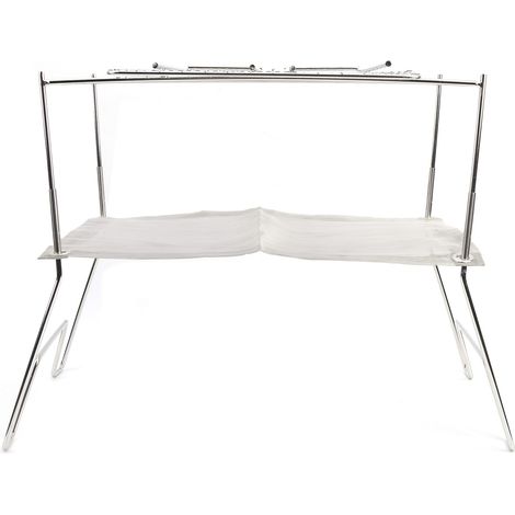 Grill de Barbecue Portable en Acier Inoxydable avec Grille Réglable pour Camping et Pique-nique (1/5)