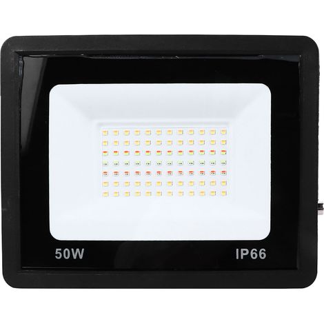 Projecteur LED extérieur RGB 50W 220V, luminaire paysage et scène Bluetooth, changement de couleur intelligent, compatible contrôle APP Tuya, 1 pièce (1/5)