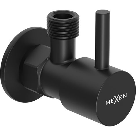 Mexen R1 vanne d'angle pour robinet 1/2"x3/8", noir - 79970-70 (1/2)