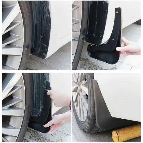Lot de 4 bavettes de protection universelles pour voiture, garde-boue avant et arrière, accessoires auto.