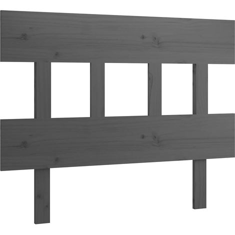 Maison Exclusive - Cabecero de cama madera maciza de pino gris 10 (1/5)
