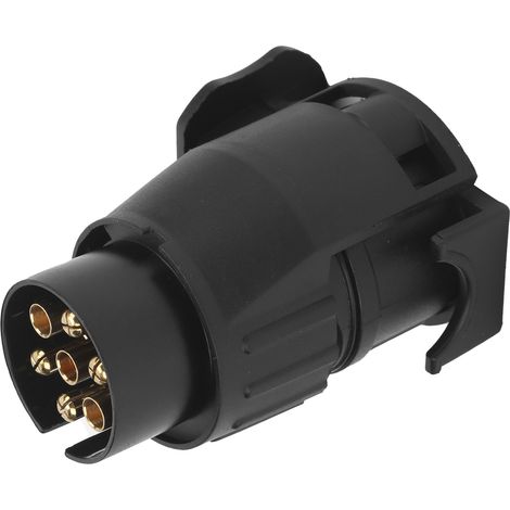 Adaptateur prise remorque 2 pièces 7 à 13 broches et 13 à 7 broches, connecteur camion, prise camping-car, câble d'alimentation (1/5)