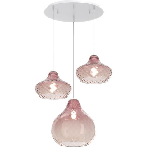 Lampadario vetro colorato top light dress 1191 bi s3 tmix ru e27 led lampada soffitto moderna (1/5)
