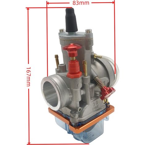 Original replacement part for high-efficiency intake throttle valve and uniform fuel atomization, compatible with PWK 30 mm off-road motorcycles and off-road vehicles (Ref. 404-097).