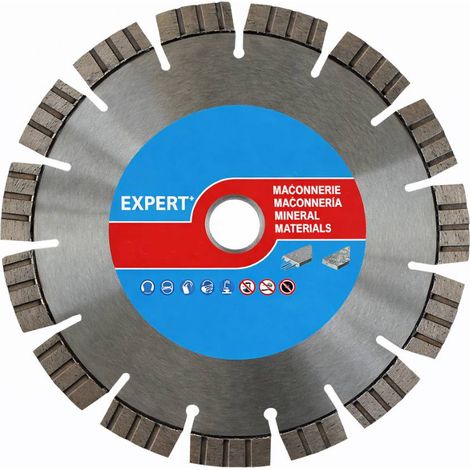 Disque Diamant Turbo Silencieux D. 230 x Al. 22.23 x Ht. 15 x ép. 2.6 mm - Béton, Granit et Matériaux de Construction - Diamwood