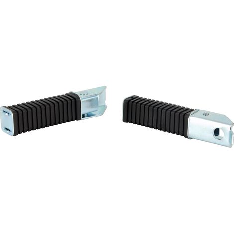 Reposes Pied Carré type Honda Fixation Ø12mm Revêtement Caoutchouc