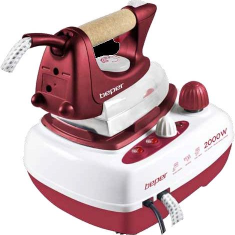Ferro da stiro con caldaia a pressione 2,5 bar 2000 watt beper (1/2)