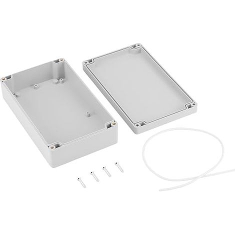 Boîte de jonction étanche IP65 - 15 tailles au choix - Boîte de jonction en ABS pour projets de bricolage, boîte de distribution électrique, montage en saillie, 200 x 120 x 55 mm (1/5)