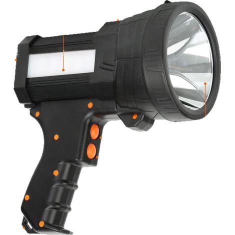 Torcia LED ricaricabile impermeabile IPX4 Torcia ultra potente 15000LM 10000mAH Lampada di emergenza a lungo raggio super luminosa Modalità ad alta potenza Lanterna da campeggio per escursionismo e ca
