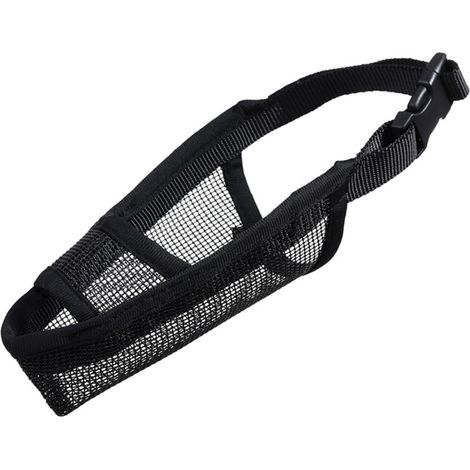 Bozal para perros, malla transpirable, hocico y cuello ajustables, PVC duradero, resistente a las mordeduras para visitas al veterinario y paseos. (1/5)