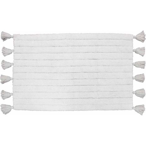 Tapis de Salle de Bain "Minatis" 50x80cm Blanc (1/5)