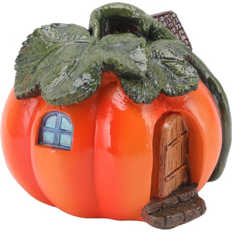 Décoration de citrouille de jardin en résine synthétique, ornement citrouille d'extérieur pour fêtes et événements en intérieur et en extérieur, grande citrouille pour la chambre (1/5)