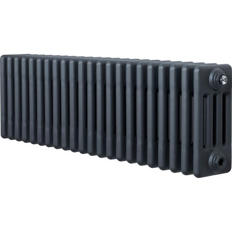 Röhrenheizkörper 4 Säulen, Horizontal, Anthrazitgrau, 300 x (1/5)