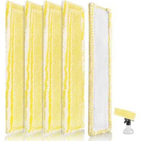 [JAMAIS UTILISÉ] Lot de 5 chiffons en microfibre pour nettoyeurs de vitres Karcher WV2 et WV5, accessoires pour aspirateurs de vitres (1/4)