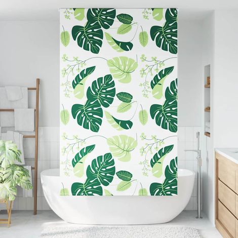 Store enrouleur de douche,Store à rouleau 130x240 cm largeur du tissu 126 cm CFW3238203 (1/5)