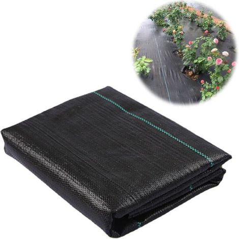 Toile anti-mauvaises herbes, toile anti-mauvaises herbes pour allées de jardin et aménagement paysager, 70 g/m², 2 x 5 m (1/5)