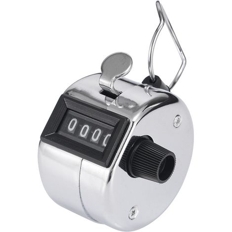 Compteur manuel Counter Clicker Compteur manuel avec écran à 4 chiffres en métal Clicker mécanique pour compteur de personnes, golf (1/5)