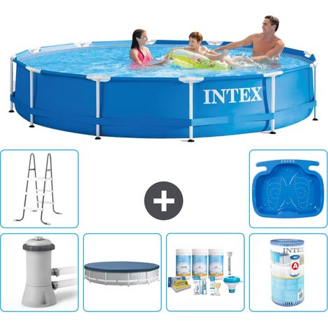 Intex Piscine Tubulaire Ronde - 366x76 cm - 7-pièces S41727 (1/3)