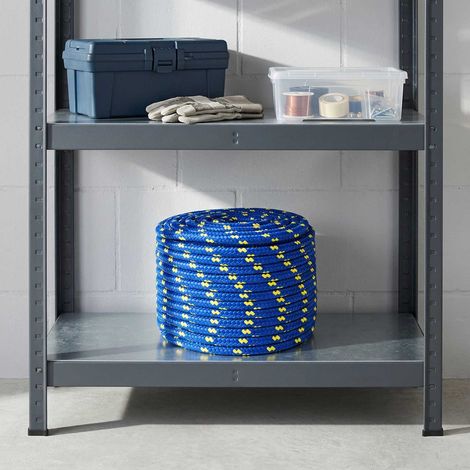 vidaXL Cuerda multiusos 12 mm 25 m Azul PP 930 kg Carga máx. (1/5)