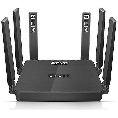Routeur cellulaire 5G/4G LTE/Wi-Fi 6 avec emplacement pour carte SIM, compatible avec 32 utilisateurs (routeur Wi-Fi sans fil pour l'Europe).
